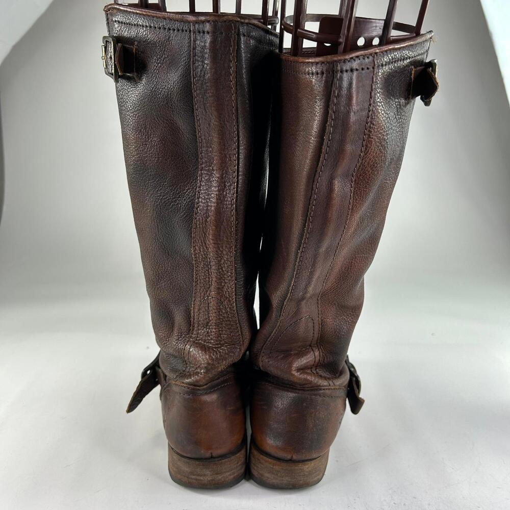 FRYE Veronica Slouch Women's Tall Boot US 7.5 B Leather Engineer Moto Boots - Picture 4 of 14